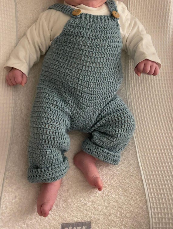 Overol Jardinero De Bebe Tejido A Crochet Paso A Paso Overol