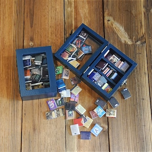 Custom Pocket Edition Anxiety Bookcase, MINI bookcase, Booktok, Miniature Bookcase, Book Lover Gift, Library Decoration, Best Friend Gift
