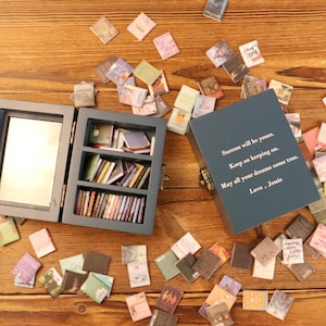 Personalized Pocket Anxiety Bookcase, MINI bookcase, Booktok, Miniature Bookcase, Book Lover Gift, Library Decoration, Best Friend Gift