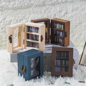 Personalized Mini Anxiety Bookshelf, Custom DIY Mini Bookcase, Bookshelf Decor, Creative Ornaments, Get rid of Anxiety, Mini library, Gift