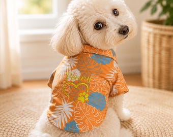 Personalized Summer Pet Shirt, Custom Embroidered Dog Name Clothing, Gift for Pet Owner, New Puppy Gift, Gift for Dog Mom, Birthday gift