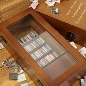 Personalised Edition Anxiety Bookcase, Book Lover Gift, Miniature Bookcase, Study Decoration, Best Friend Gift, Booktok, Library image 4