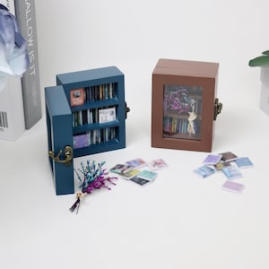 Personalized Pocket Edition Anxiety Bookcase | Study Decoration | MINI bookcase | Miniature Bookcase | Book Lover Gift,Valentine&#39;s Day Gifts