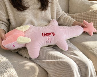 Personalized Dinosaur Stuffed Animal, Custom Embroidered Name Plush Toy, Baby Shower Gift, Nursery Decor,First Birthday Gift, Christmas Gift