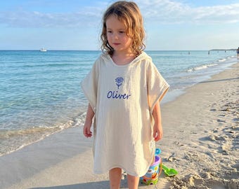 Toalla de playa con capucha personalizada para bebé, toalla con nombre infantil bordado personalizado, toalla de baño para niños pequeños, toalla de baño para niños, regalo para mamá, regalo de cumpleaños