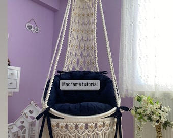 Macrame tutorial,macrame video,macrame swing,DIY Swing,DIY macrame,Pattern macrame,DIY Pattern macrame,