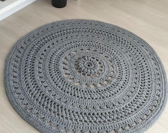 Handmade Round Rug,Nursery Mat,Bedroom Rug,Gray Carpet,Woven Rug,Christmas Gift,Housewarming Gift,Handwoven Rug,Washable Rug,Boho Rug,Gifts