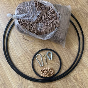 Dıy metal hoop for macrame swing,macrame swing making set,macrame swing kit,Hammock kit,Macrame swing rope,Macrame swing metal hoop set,Rope