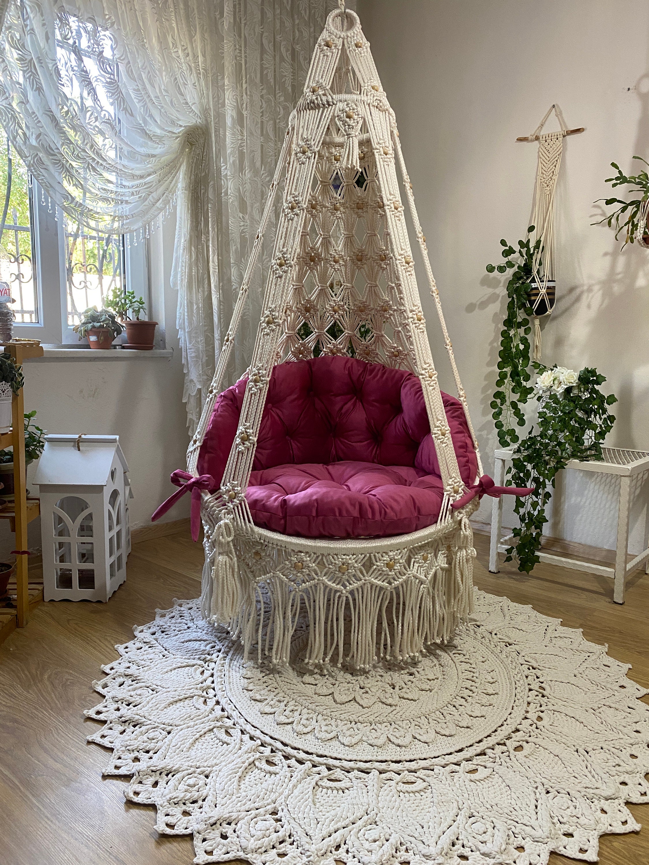 Macrame Swing macrame Custom Order macrame Swing Chair custom Swing macrame Custom Swing Etsy