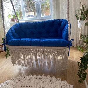Macrame Hammock chair,Macrame Swing Chair,Hanging Chair,Macrame double Swing,Patio Chair,Patio macrame Swing,,outdoor chair,Garden Swing