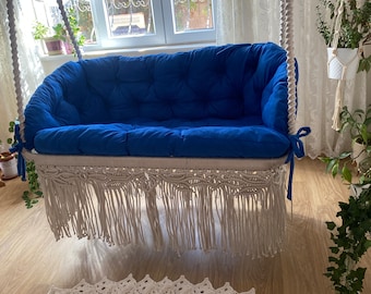 Macrame Hammock chair,Macrame Swing Chair,Hanging Chair,Macrame double Swing,Patio Chair,Patio macrame Swing,,outdoor chair,Garden Swing