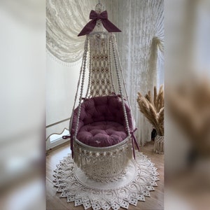 macrame swing,rocking chair,design swing,design rocking chair,macrame decoration,handmade swing,living room decoration,home decoration