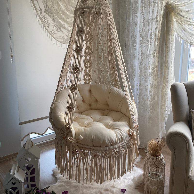 Macrame Chair - Etsy