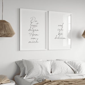 Poster | Du legst deinen Arm um mich... | Schlafzimmer Poster