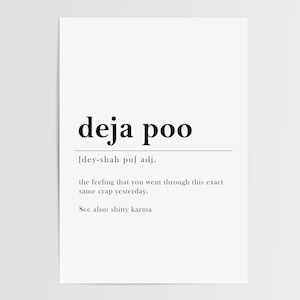 Poster | Deja Poo | Gäste-WC