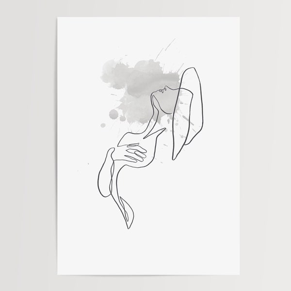 Poster | Line Art | Minimalistisch | Ästhetik | Akt | Zeichnung