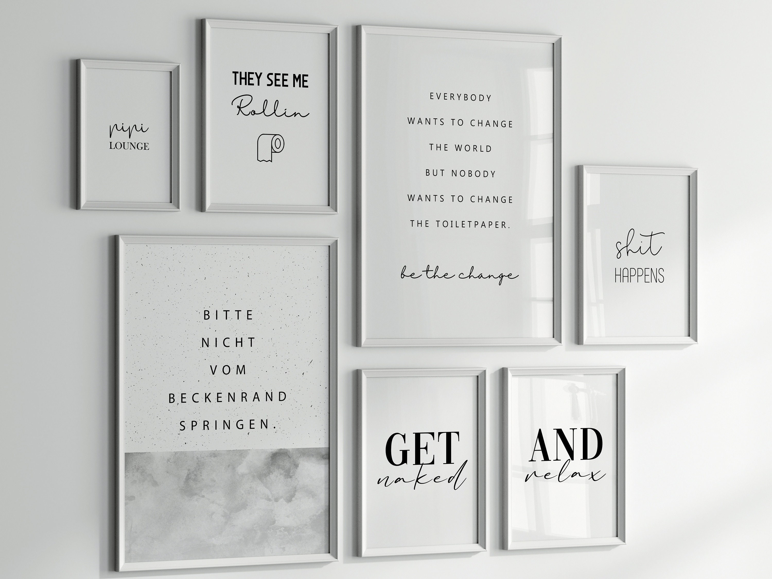 Poster Digital Download | WC Bathroom Bestseller Picture Wall