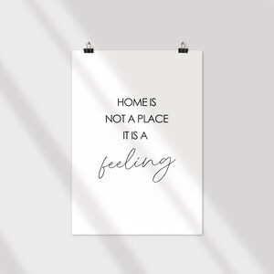 3er Poster Set schön hier Home home is not a place Bild 5