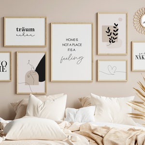 Poster Digitaler Download | Home | schön hier | get naked | Bilderwand