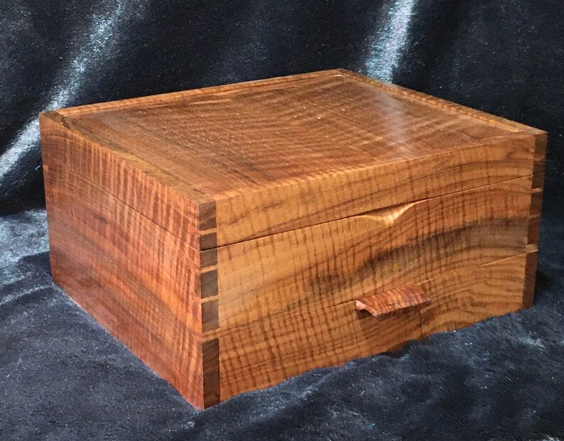 Walnut Jewelry Box Etsy