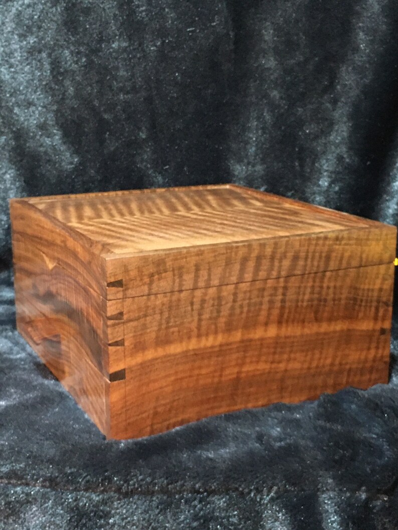 Walnut Jewelry Box Etsy