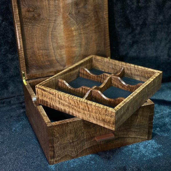 Walnut Jewelry Box Etsy