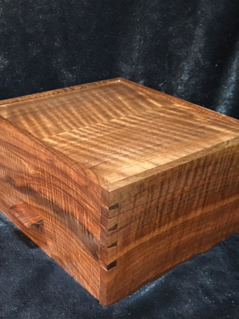 Walnut Jewelry Box Etsy