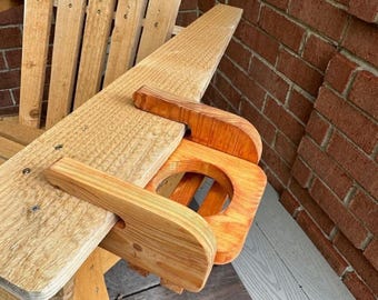 cedar Side Rail Drink Holder