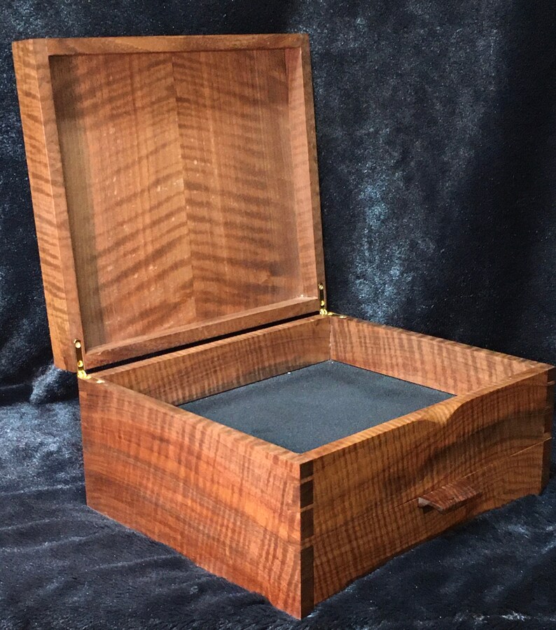 Walnut Jewelry Box Etsy