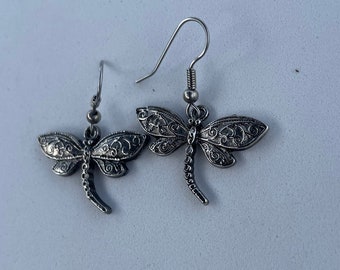Dragonfly Drop Earrings