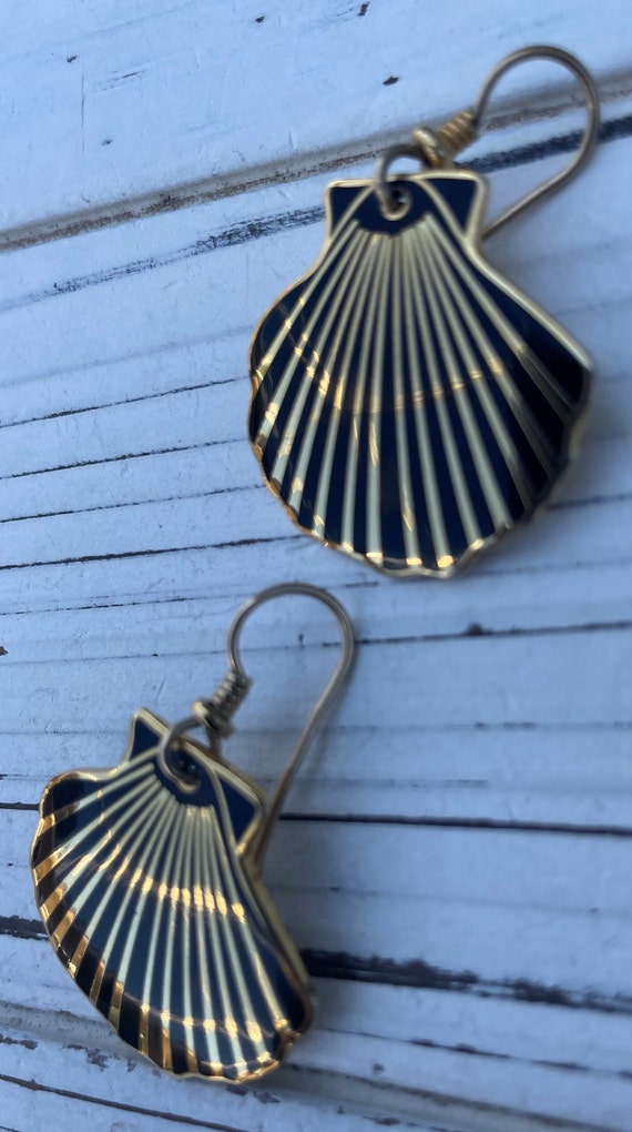 Vintage Laurel Burch Seashell earrings. - image 9