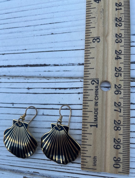 Vintage Laurel Burch Seashell earrings. - image 10