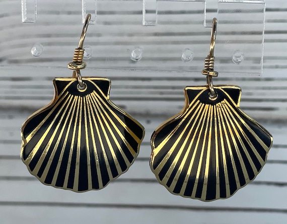 Vintage Laurel Burch Seashell earrings. - image 6