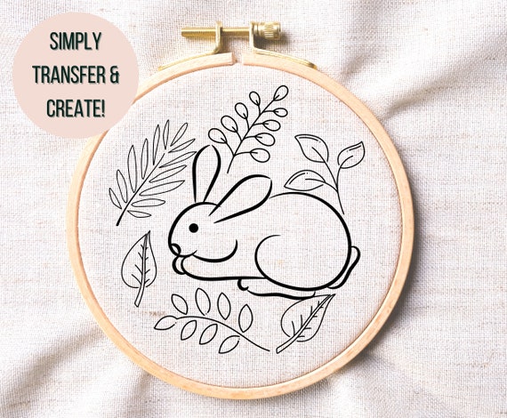Woodland Embroidery Pattern Transfers 