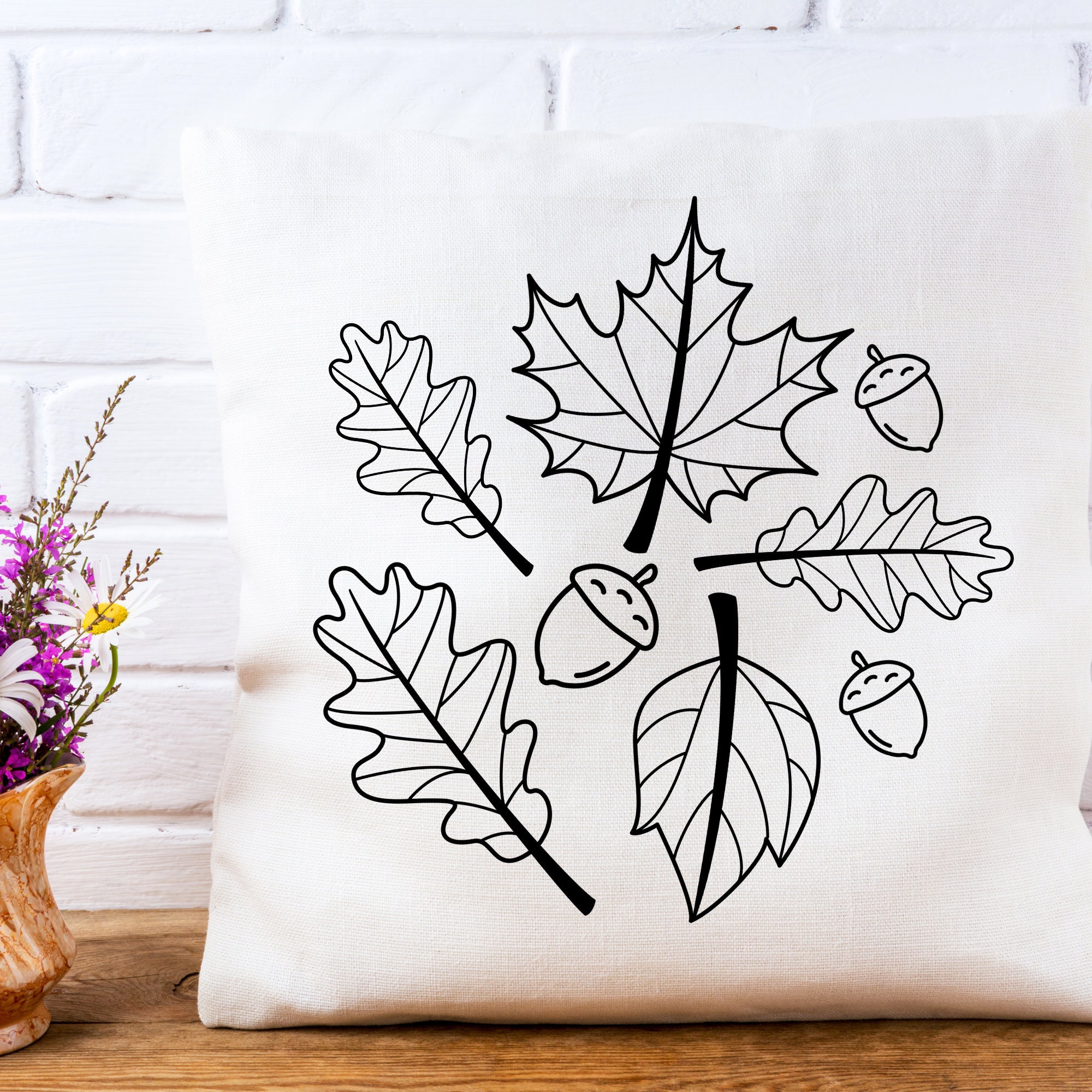 Autumn Leaves Hand Embroidery Pattern - Autumn Embroidery PDF - DIY ...