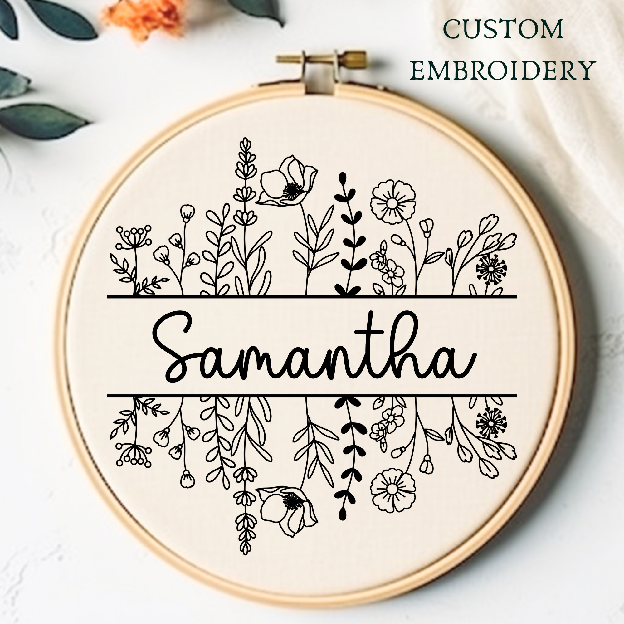 Custom Hand Embroidery Pattern Personalized Hand Embroidery PDF Custom ...