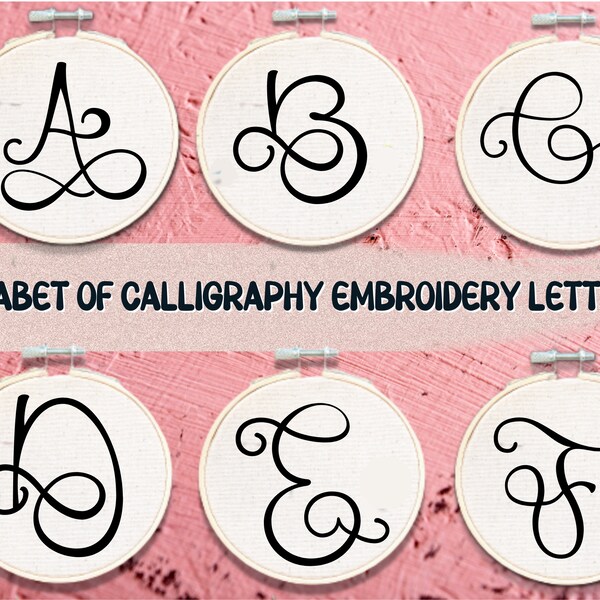 Hand Embroidery Letter Patterns Etsy