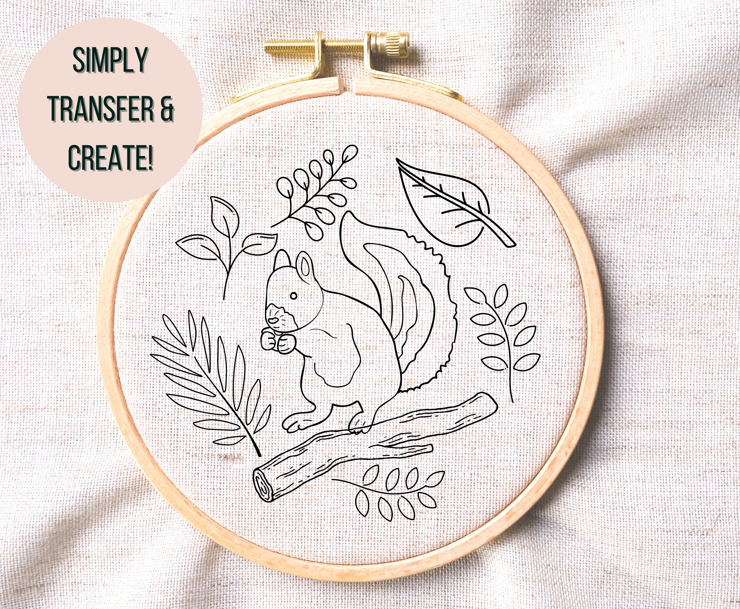 Woodland Animals Hand Embroidery Pattern Bundle - Set of Animal ...