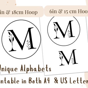 Hand Embroidery Letter Pattern Bundle - Hand Embroidery Alphabets ...