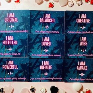 50 Afirmaciones para la Mujer Femenina / Cartas del Oráculo / Oráculo del Amor Propio / Oráculo del Amor / Divinidad Femenina / Afirmaciones