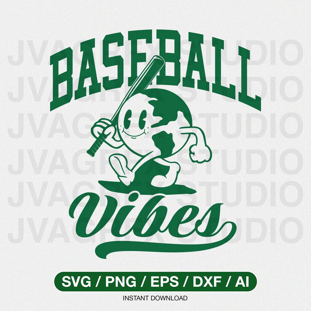 Baseball Vibes Svg, Baseball Shirt Design Svg, Baseball SVG, Sayings