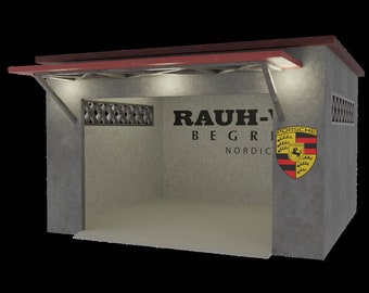 Garaje Con Marquesina Escala 1:64 (ARCHIVO PARA IMPRIMIR)