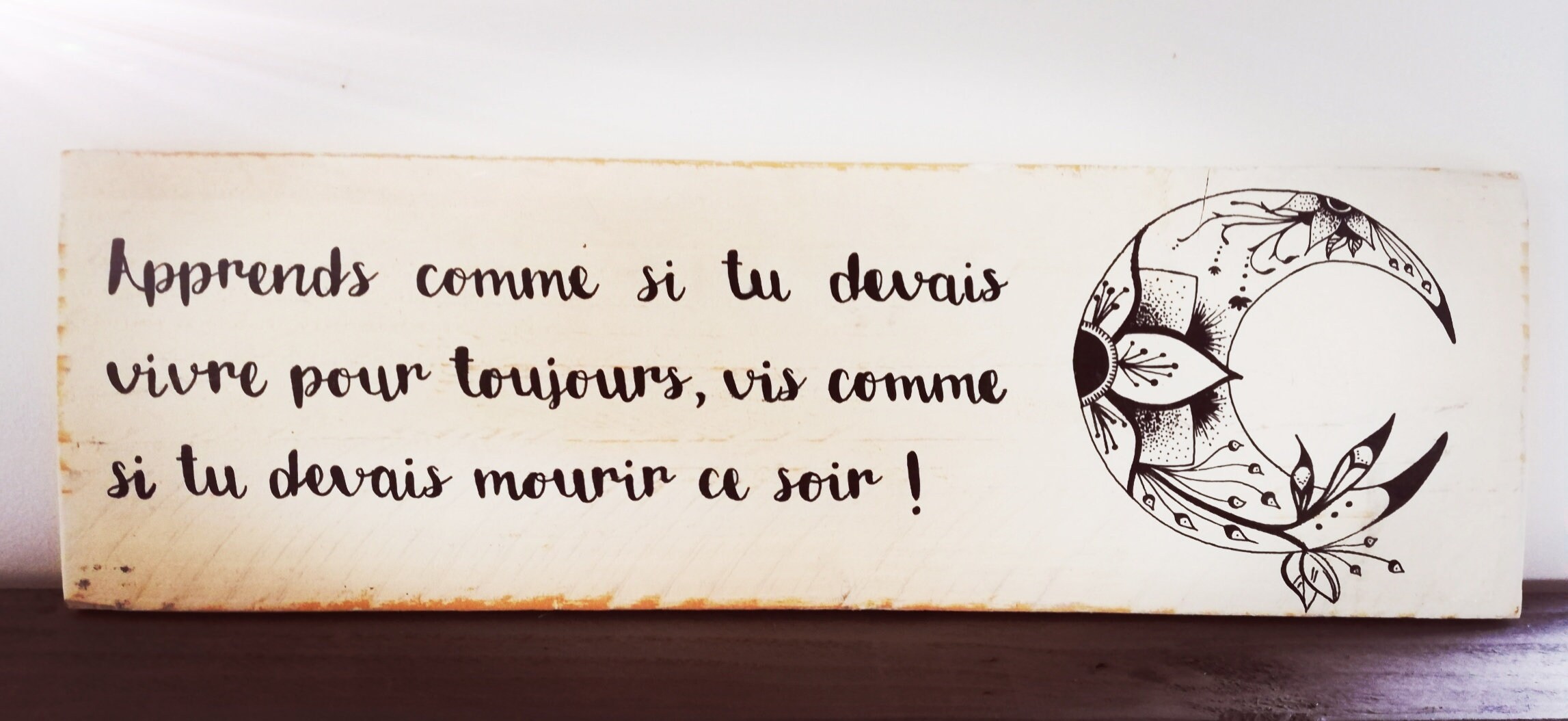 Panneau Citation en Bois