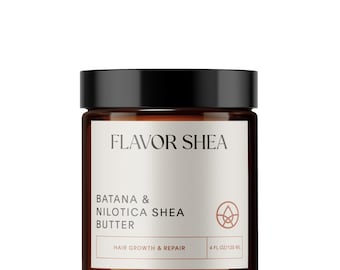 Batana Oil + Shea Nilotica Butter Blend for Hair Growth – Hair Regrowth Formula Blend for Women, Men, Repairs Split Ends, Scalp Treatment
