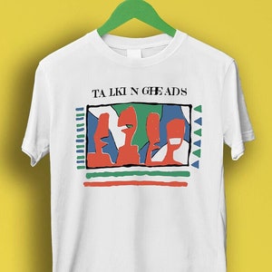 Talking Heads Anime Cartoon exclusif vinyle musique t-shirt cool rétro P7223