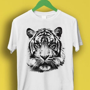 Tiger Leopard  Art Animal Wild Meme Gift Funny Tee  Style Unisex Gamer Cult Movie Music T Shirt P2735