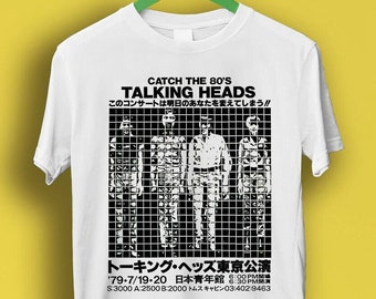 Talking Heads Japanese 1980 US Tour Catch The 80's Music Cool Gift Tee T Shirt P7276