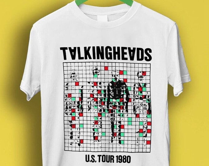 Talking Heads US Tour 1980 Punk Rock Poster Music Retro Cool Gift Tee T Shirt P7275