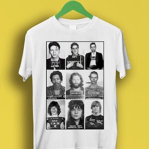 Beroemdheden Mugshot Rock Stars Muziek Gift Grappige Tee Stijl Unisex Gamer Cult Film Muziek T-shirt P1447