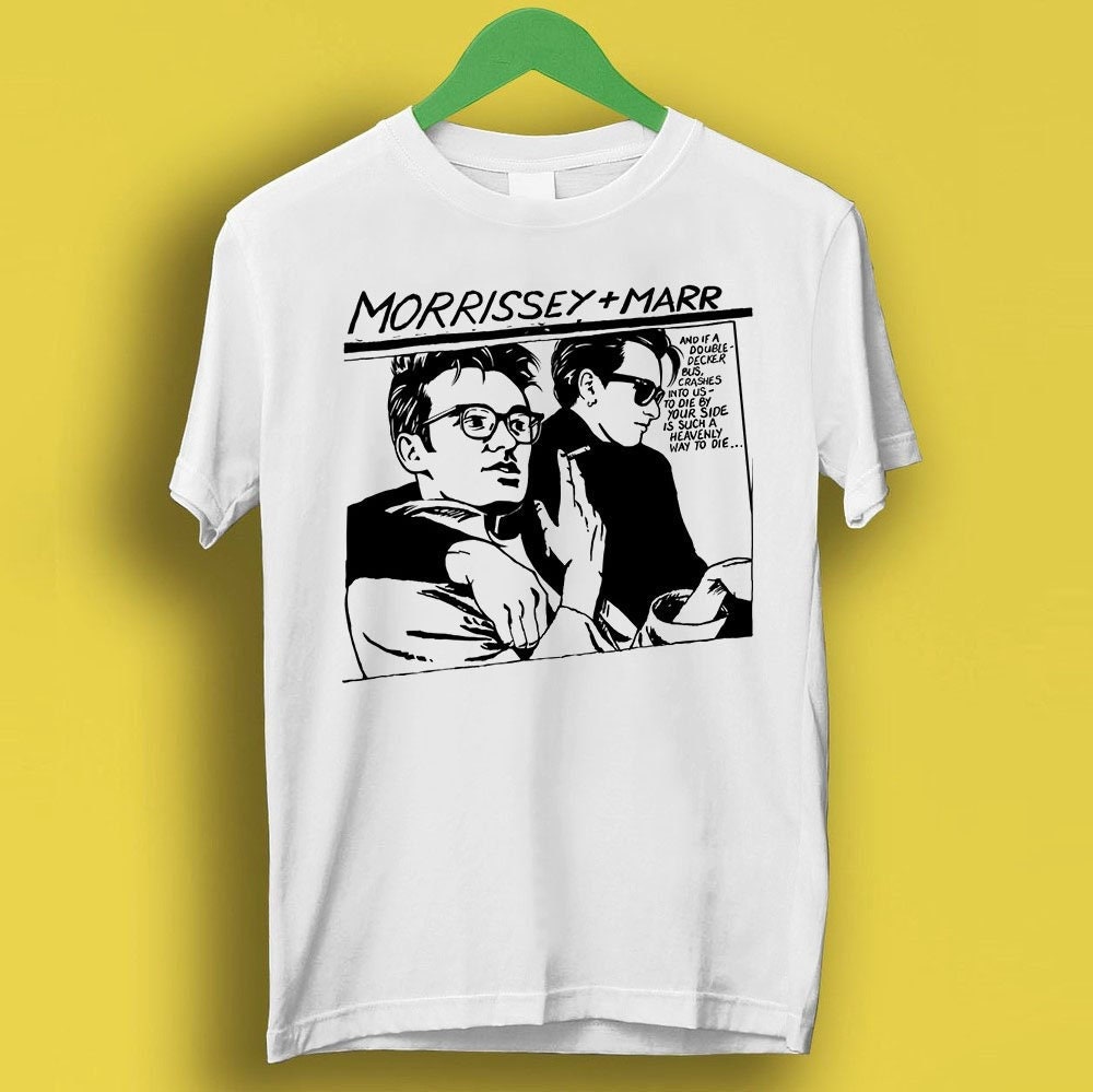 T-shirt Vintage Morrissey & The Smiths - Tour Officiel - Blanc - Coton - Taille XL